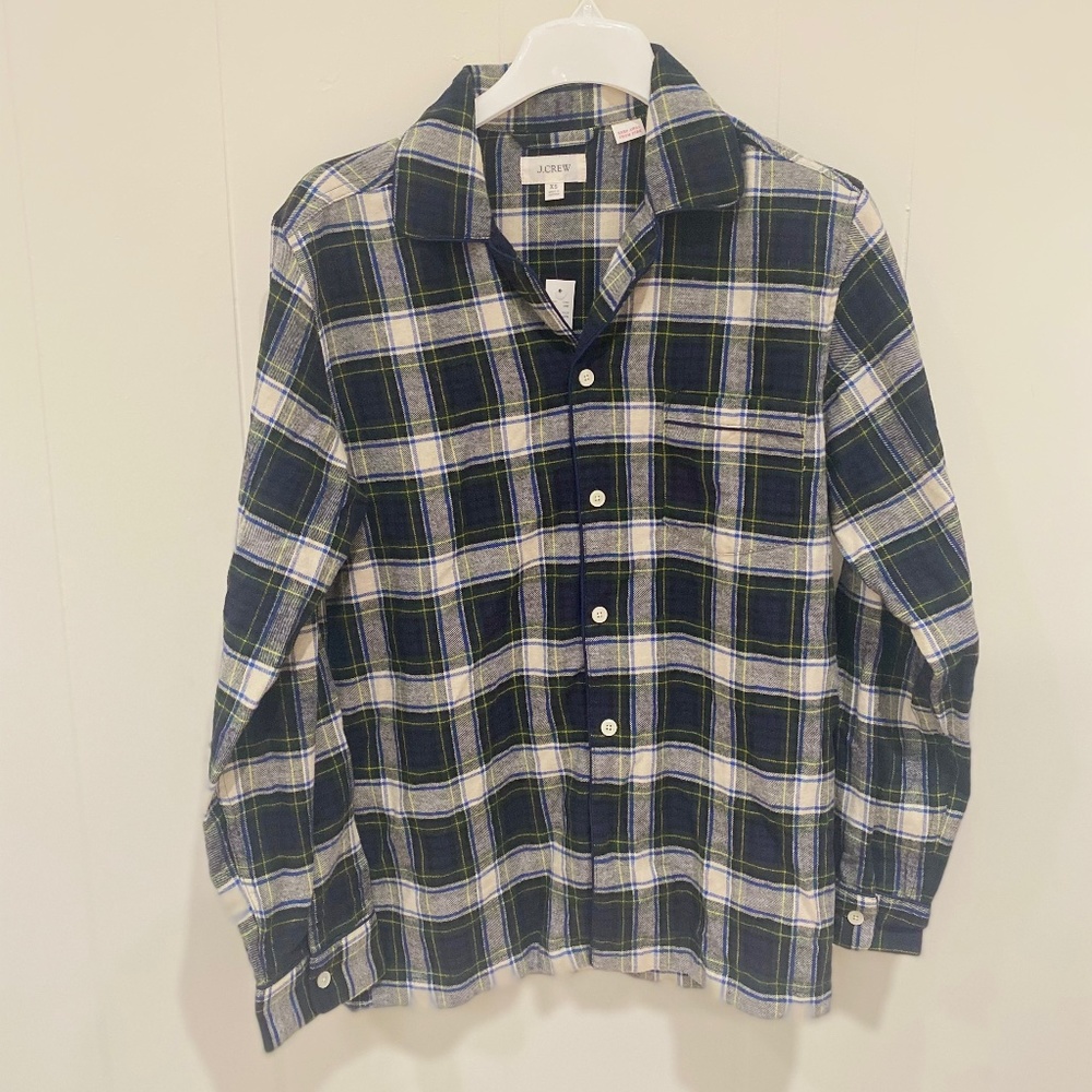 NWT J. Crew Plaid Flannel Pajama Set XS